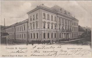 1900 Máramarossziget, Sighetu Marmatiei; Igazságügyi palota. Mayer és Berger / court palace