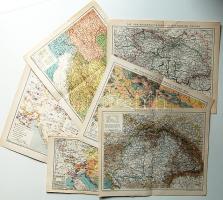 cca 1900 6 db Magyaroszág térkép 35x25 cm / 6 maps