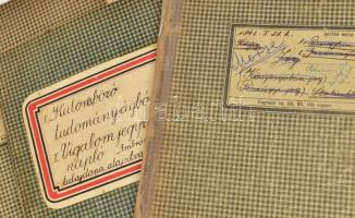 Ludovikás hallgatóm vegyes jegyzetei a II. világháborúról, 1956-ról, műszaki tanulmányok, feladatok,...