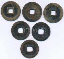 Japán / Tokugava sógunátus ~1603-1868. 1 Mon Kanei Tsuho Cu (6x) T:2-,3 Japan / Tokugawa Shogunate ~...