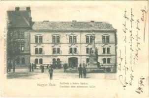 1902 Magyaróvár, Mosonmagyaróvár; Szálloda a Fekete Sashoz. A. Kumpf kiadása (EK)