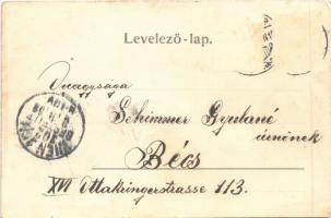 1902 Magyaróvár, Mosonmagyaróvár; Szálloda a Fekete Sashoz. A. Kumpf kiadása (EK)