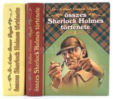 Sir Arthur Conan Doyle: Sherlock Holmes összes történetei 1-2. köt. Bp., 2001, Szukits. Kiadói kartonált papírkötés, a borítón kis kopásnyomokkal, kissé foltos lapélekkel.