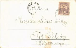 1901 Aszód, Leánynevelő Intézet, park, terasz. Art Nouveau (fl)