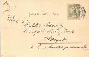 1902 Székesfehérvár, Püspöki palota. Eisler Adolf kiadása (ázott sarkak / wet corners)