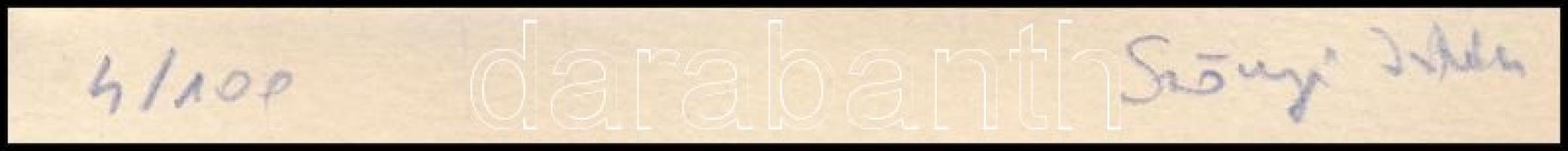 Szőnyi István jelzéssel: Akt pamlagon. Rézkarc, papír, 7×12 cm