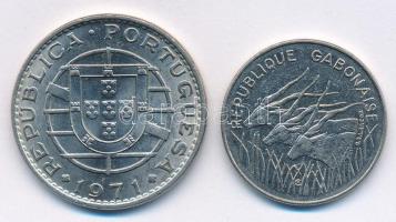 Vegyes: Angola 1971. 20E Ni + Gabon 1985. 100Fr Ni T:1-,2
Mixed Angola 1971. 20 Escudos Ni + Gabon ...