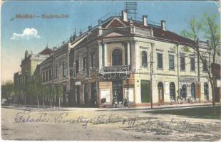 1917 Mezőtúr, bazár épület, népbank, Bordács Lajos, Tóth Antal és Steinberger Dániel üzlete (EK)