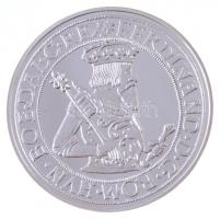 DN A magyar címer kialakulásának történelme pénzérméken - I. Ferdinánd tallérja 1554 ezüstözött fém emlékérem tanúsítvánnyal (38,6mm) T:PP kis fo.