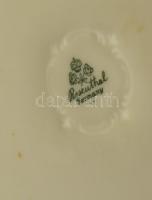 Rosenthal aranyozott peremű porcelán váza, peremén kis hibával, jelzett, m: 29 cm