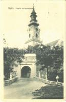 1909 Nyitra, Nitra; Püspöki vár kapubejárata / bishop&#039;s castle entry gate (EK)