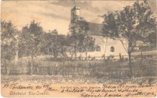 1901 Badacsonyörs, Kis-Örs (Badacsonytomaj); kisörsi római katolikus kápolna (ázott sarok / wet corner)