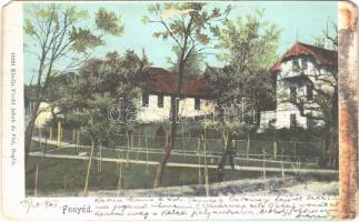 1903 Fonyód, nyaraló, villa. Fischl Jakab és Fiai kiadása (EM)