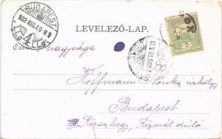 1902 Siófok, Hajókikötő, vitorlás, gőzhajó (b)