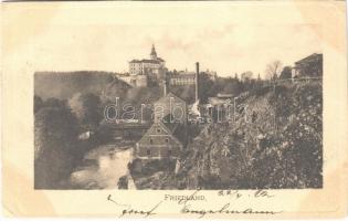 1902 Frydlant, Friedland; castle (EK)