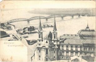 1906 Esztergom, látkép, híd. Özv. Neumann Gézáné kiadása (EM)