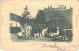 1899 Sümeg, Püspöki kastély, várrom. Horvát Gábor kiadása (EB)