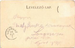 1899 Sümeg, Püspöki kastély, várrom. Horvát Gábor kiadása (EB)