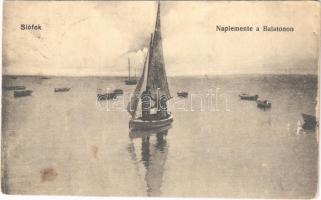 1919 Siófok, Naplemente a Balatonon (EK)