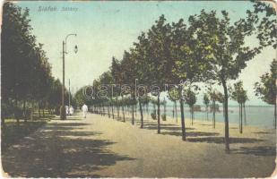 1912 Siófok, sétány (kopott sarkak / worn corners)