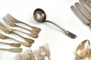 Christoffle hat személyes evőeszköz készlet. Jelzett, teljes XX. sz. eleje