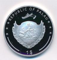 Palau 2013. 1$ ezüstözött Cu "A történelem legnagyobb hadurai - Belisszár" részben multico...