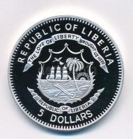 Libéria 2011. 5$ ezüstözött Cu "A történelem legnagyobb hadurai - Jamamoto Iszoroku" részb...