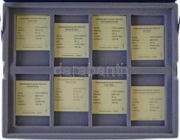 DN "Tizenhárom aradi vértanú" ezüstözött Cu-Zn emlékérem szett dísztokban, tanúsítvánnyal,...