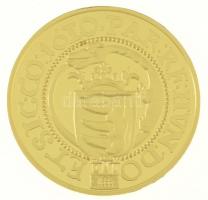 DN "Magyar aranypénzek utánveretben - Báthory Gábor dukát, 1610" aranyozott Ag emlékérem t...