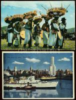 Argentína 8db képeslap+10 képeslapot tartalmazó leporello füzet az 50-es 70-es évekből