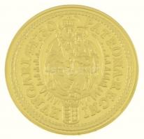 DN "Magyar aranypénzek utánveretben - III. Károly dukát" aranyozott Ag emlékérem tanúsítvá...