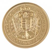 DN "Magyar aranypénzek utánveretben - II. Ferdinánd 10 dukát, 1635" aranyozott Ag emlékére...