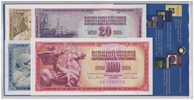 Jugoszlávia ~1965-1981. 10D - 1000D (6xklf) horvát nyelvű, lezárt műanyag tokban T:I
Yugoslavia ~19...