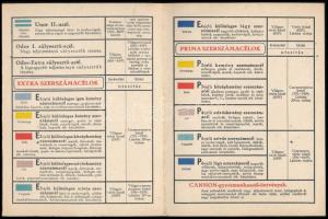 cca 1930 Hubert és Sigmund szerszámacél prospektus. Bp., ,Posner-ny., kihajtható, 15x11 cm, kihajtva...