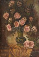 Ifj. Czene Béla jelzéssel: Virágcsendélet. Olaj, vászon, 71×51 cm
