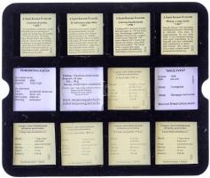 Vegyes 20db-os aranyozott illetve ezüstözött Cu emlékérem tétel, főleg "A Szent Korona évezrede...