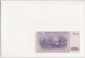 Chile 1983. 100P felbélyegzett borítékban, bélyegzéssel T:I Chile 1983. 100 Pesos in envelope with s...