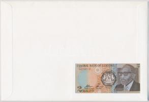 Lesotó 1989. 2M felbélyegzett borítékban, bélyegzéssel T:I Lesotho 1989. 2 Maloti in envelope with s...
