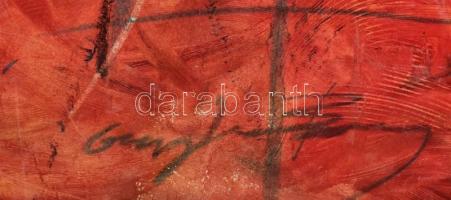 Olvashatatlan jelzéssel: Alakok. Vegyes technika, papír.  69x48,5 cm