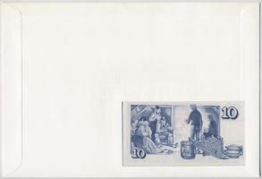 Izland 1961. 10K borítékon grönlandi bélyeggel, bélyegzéssel T:I Iceland 1961. 10 Kronur in envelope...