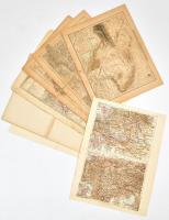 Vegyes az Osztrák-Magyar Monarchiára vonatkozó régi térképek gyűjteménye, 9 db, különféle méretben, változó állapotban, közte szakadt is.