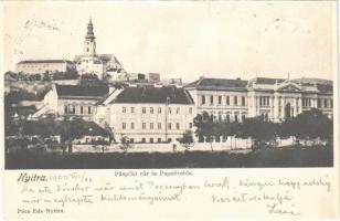 1903 Nyitra, Nitra; Püspöki vár és papnövelde. Pécs Ede kiadása / bishop&#039;s castle and seminary