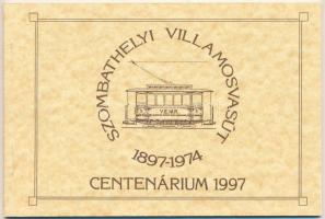 1997 Szombathelyi Villamosvasút 1897-1974 - modern reprint képeslapfüzet 8 képeslappal