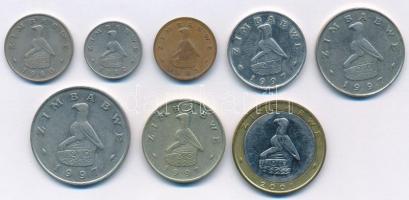 Zimbabwe 1980. 10c + 1982. 5c + 1983. 1c + 1997. 20c + 50c + 1D + 2D + 2001. 5D T:2
Zimbabwe 1980. ...
