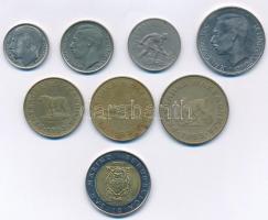 Vegyes: Luxemburg 1964-1990. 1Fr (3xklf) + 1974. 10Fr + Macedonia 1993. 1D + 2D + 5D + San Marino 19...
