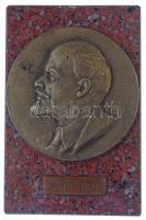 1970. "Lenin 1870-1970" Br plakett (93mm) gránittalpon (148x98mm) T:2