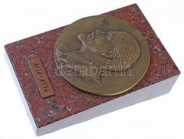 1970. "Lenin 1870-1970" Br plakett (93mm) gránittalpon (148x98mm) T:2