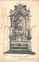 Pográny, Pohranice; Isten áldj meg minket! 1075 épült 1900 renováltatott oltár / altar