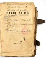 Kniha Balmu. hn., 1888, W. Praze. Cseh nyelvű egyházi könyv. Korabeli fém veretes bőr kötésben, rossz, széteső állapotban, kijáró lapokkal, hiányos.