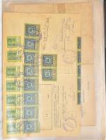 1890-1971 Bírósági okiratok és marhalevelek okmánybélyegekkel, bélyegzésekkel, összesen 94 db okmány...